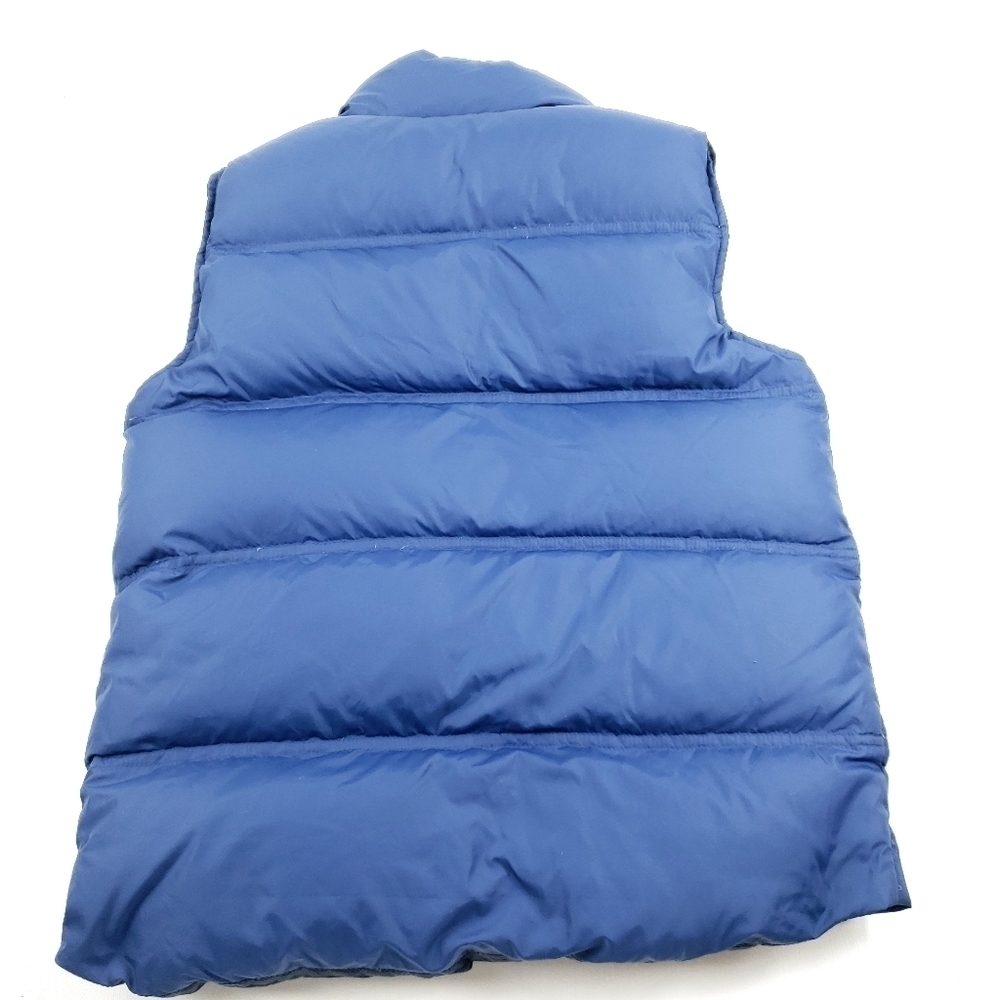 Lands end navy down feather filled vest sz M 10-12 - Picture 4 of 6